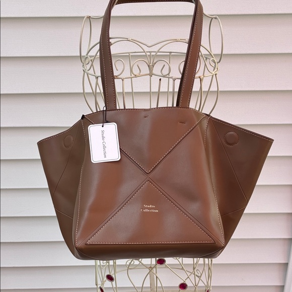 Studio Collection Handbags - Brown Tote Bag